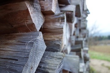 Fototapeta na wymiar firewood