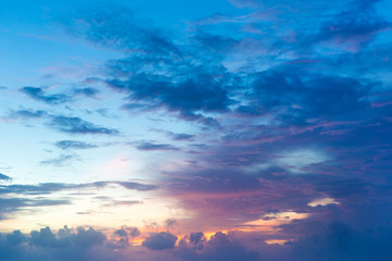 Naklejka na ściany i meble blue sky with clouds . nature background