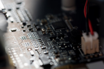 Abstract,close up of Mainboard Electronic computer background. (logic board,cpu motherboard,Main...