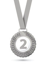 Second place medal