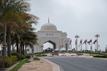 Entrance of Presidential Palace, Qasr al Watan, Abu Dhabi.