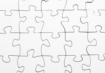 jigsaw puzzle blank white jigsaw puzzle blank team business teamwork solution concept jigsaw piece finished connection connected fit 
