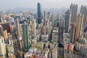 Fototapeta premium Hong Kong city downtown