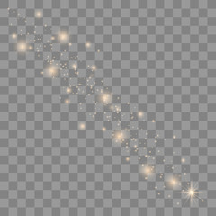 Vector sparkles on transparent background.