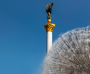 Dandelion form park water fountain - Powered by Adobe