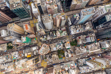 Hong Kong city from top