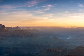 Sunrise at the grand canyon south rim