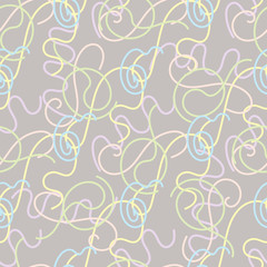 Seamless pattern with colorful threads.