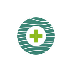 Obraz premium Medical icon logo design vector template