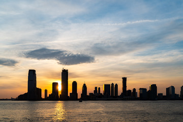 New Jersey Skyline sunset