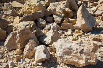 Production of stone at a forsaken quarry