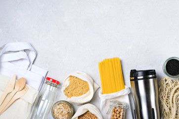 Zero Waste Background, Eco Friendly Plastic Free Lifestyle