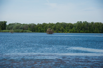 Spring flooding in the village