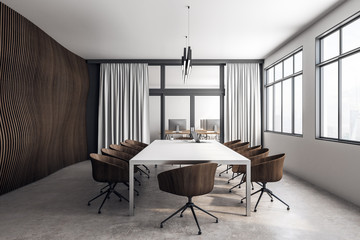 Modern conference room interior