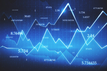 Abstract forex chart backdrop