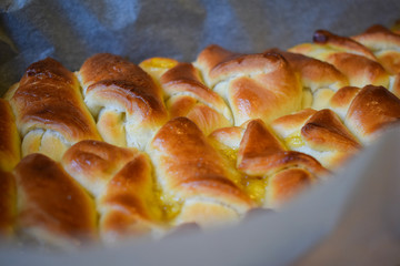 Grandma's kiflice with apricot jam