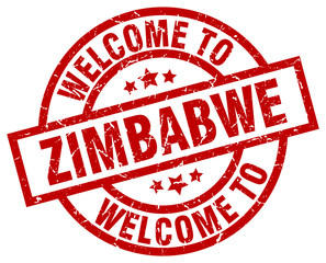welcome to Zimbabwe red stamp
