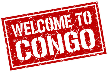 welcome to Congo stamp