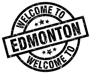 welcome to Edmonton black stamp