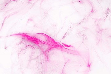 Isolated pink fog on the white background, smoky effect for photos and artworks. Overlay for photos.