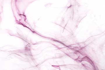 Isolated pink fog on the white background, smoky effect for photos and artworks. Overlay for photos.