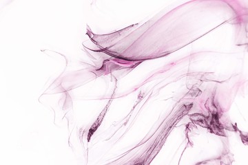 Fototapeta premium Isolated pink fog on the white background, smoky effect for photos and artworks. Overlay for photos.
