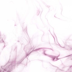 Isolated pink fog on the white background, smoky effect for photos and artworks. Overlay for photos.