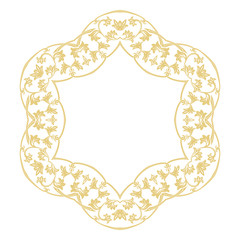Round baroque ornament.