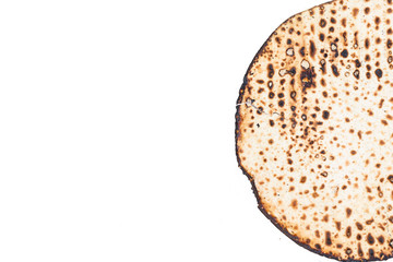 Matzah. Jewish traditional Passover bread. Pesach celebration symbol.