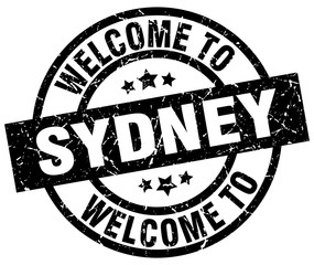 welcome to Sydney black stamp