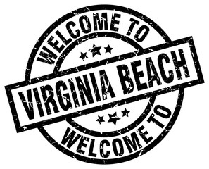 welcome to Virginia Beach black stamp