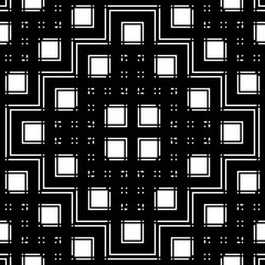 Design seamless monochrome geometric pattern