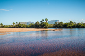 Mayupa island beach. Canaima National Park, Venezuela