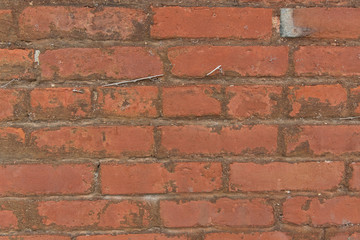 Red brick wall background