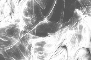 Isolated gray fog on the white background, smoky effect for photos and artworks. Overlay for photos.