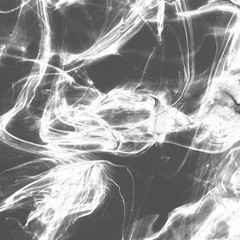 Isolated gray fog on the white background, smoky effect for photos and artworks. Overlay for photos.