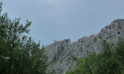 Naklejka premium Burg Omis