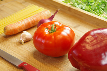 Vegetables on plate