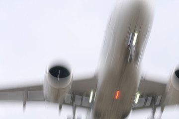 Flugzeug Ausschnitt unscharf - Stockfoto