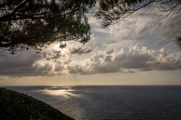Sunset over the Mediterranean Sea 