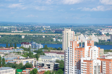 Obraz premium Voronezh city in summer time from the highest point