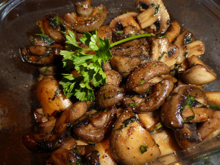 gebratene Champignons