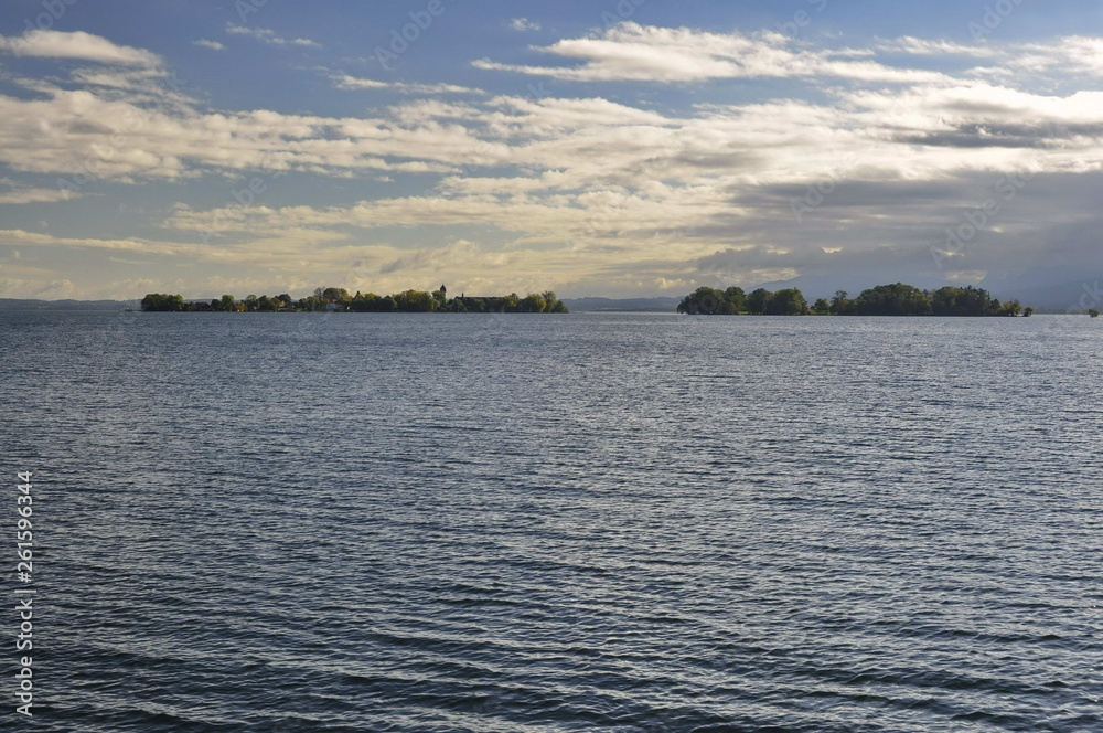 Wall mural Chiemsee lake in Germany 