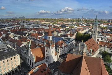 Fototapeta na wymiar A view of Munich, Germany