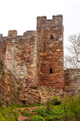 Athelstan's Tower on the City Wall, Exeter, Devon, UK. Seen from Rougemont Gardens.