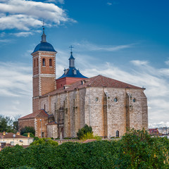 Church of Our Lady of the Assumption, Meco, Spain. Declared historical artistic monument. Rear view.
