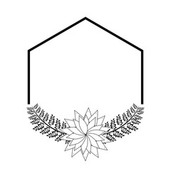 frame of beautiful flowers with branches and leafs