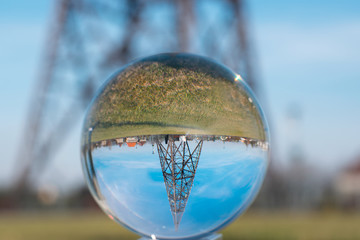 Glass Sphere Perspective Outdoors Park