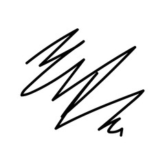  Hand drawn lines with black marker. Abstract background. Element for design. Vector illustration.