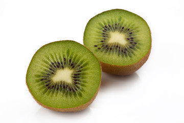 closeup of piece of kiwi